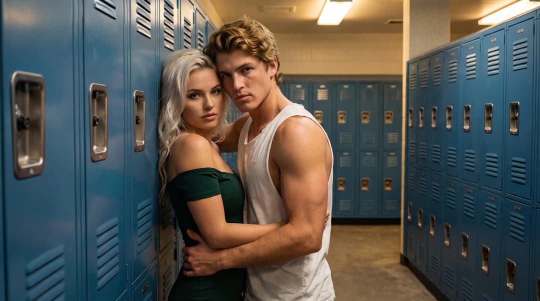 Gym Locker Room Kiss kiss scene